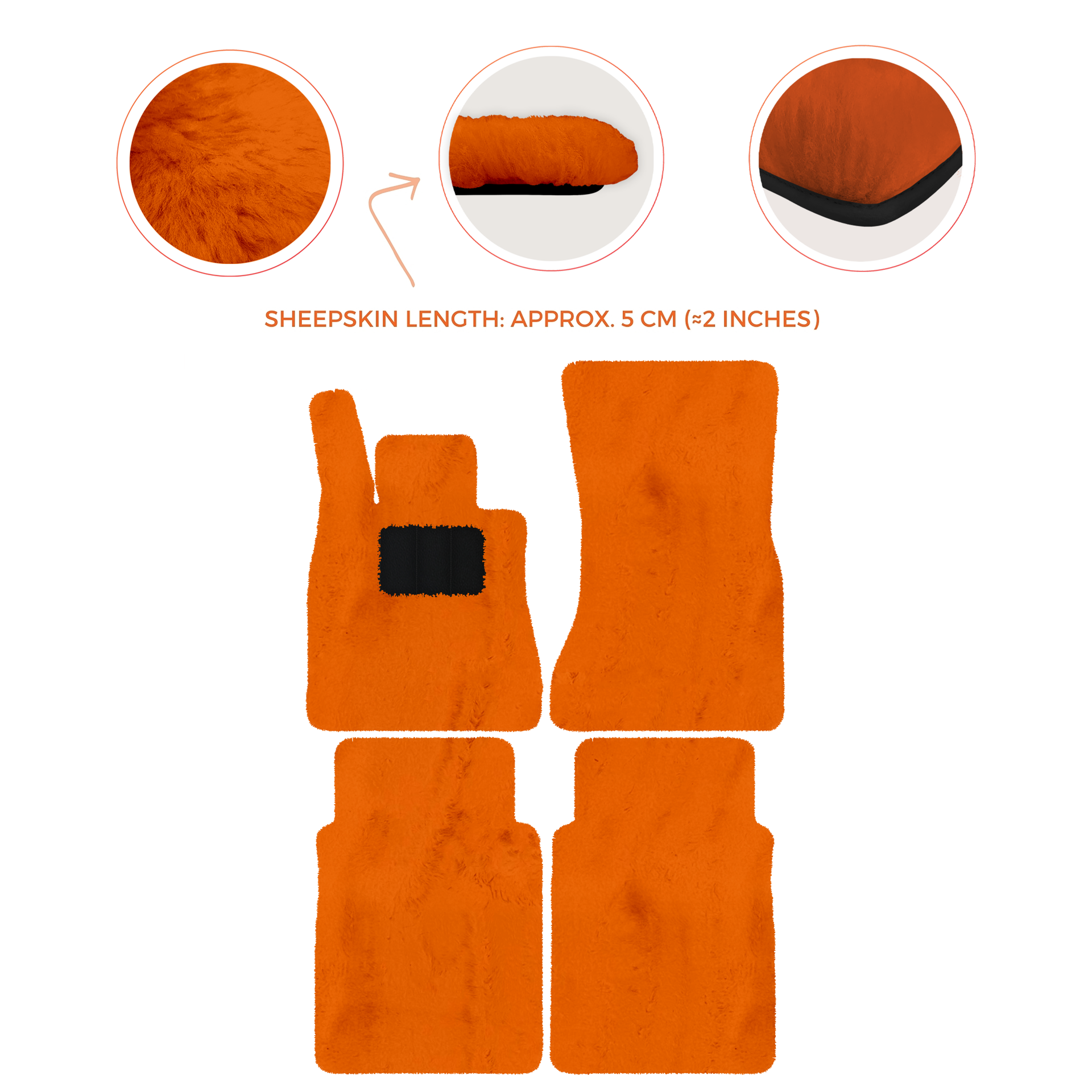 Luxury Sheepskin Floor Mats for Mercedes-Benz G-Class W463 (2018-2023)