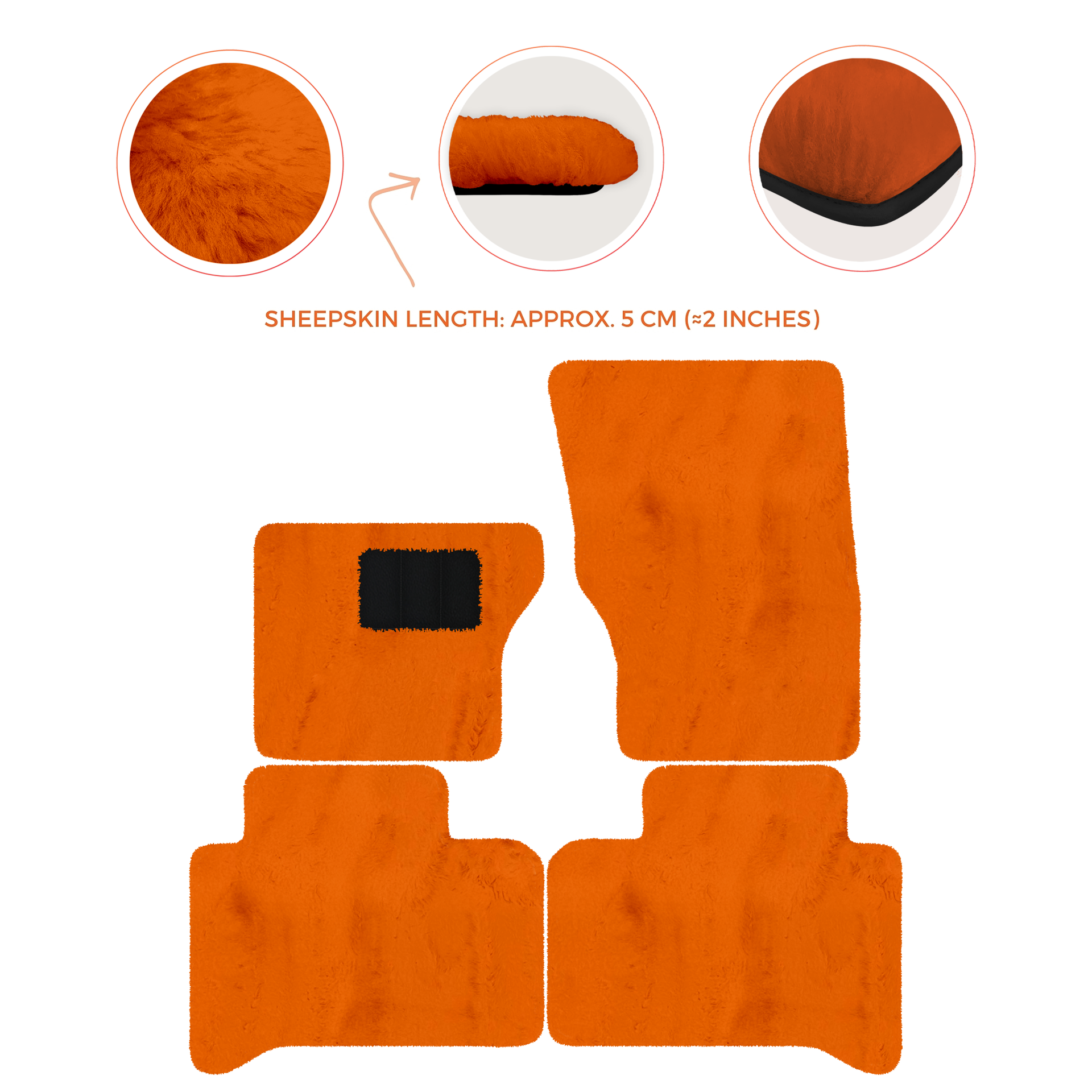 Premium Sheepskin Floor Mats for Range Rover Vehicles (2012-2022)