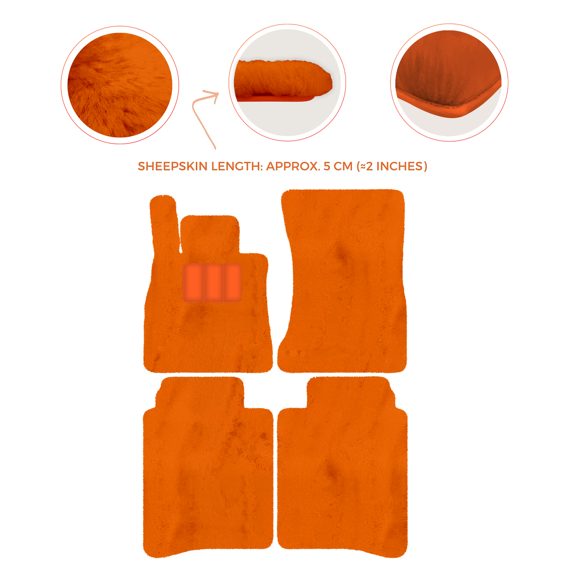 Luxury Sheepskin Floor Mats for Mercedes-Benz S-Class X222 | 2015-2021