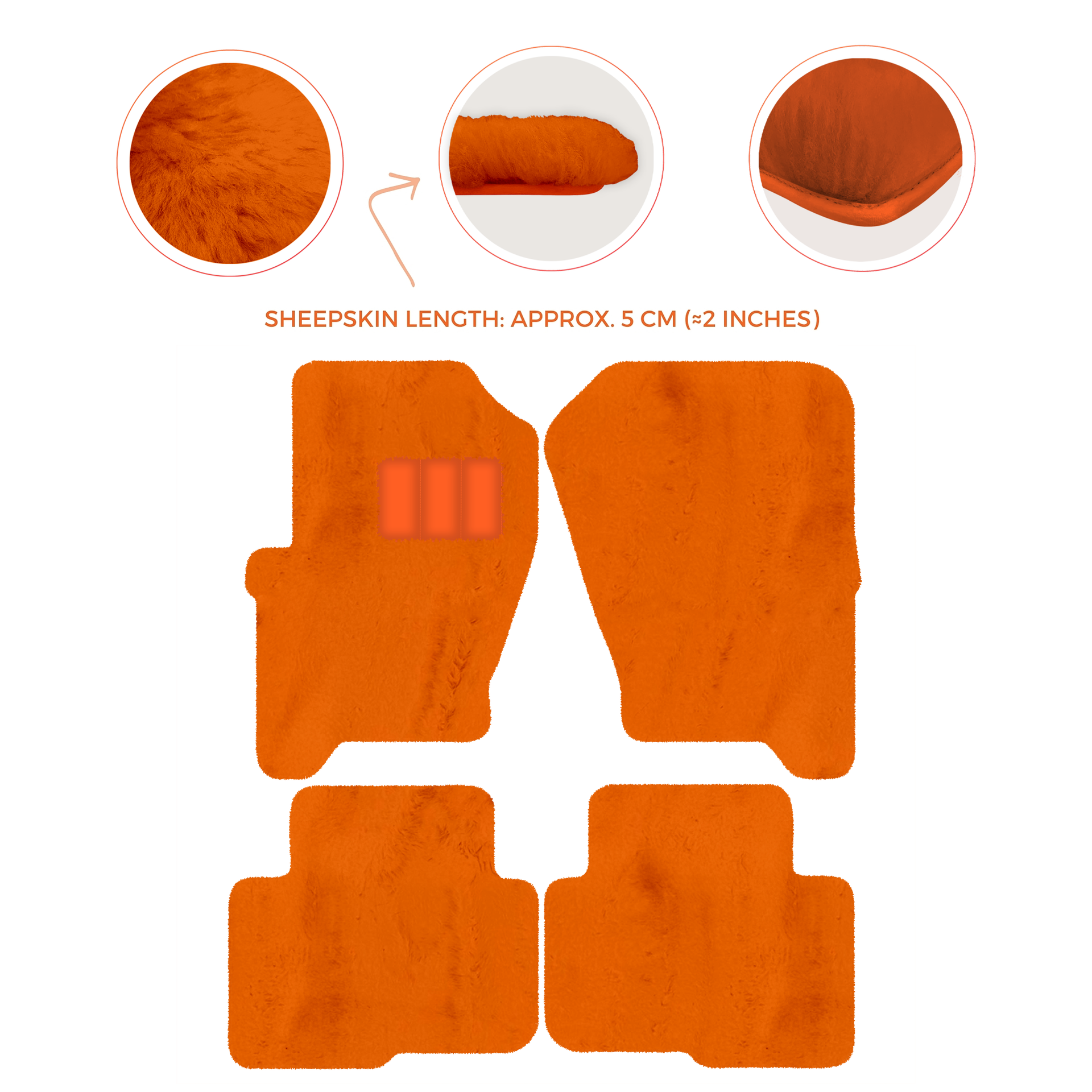 Premium Sheepskin Floor Mats for Land Rover Freelander (2007-2012)