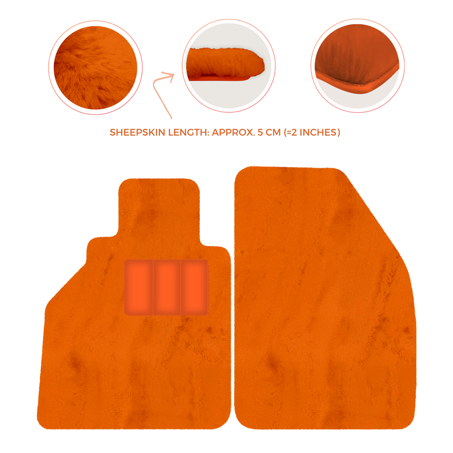 Premium Sheepskin Floor Mats for Porsche 986 Boxster (1996-2004)