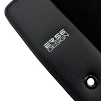 ER56 Design Black Floor Mats for Jeep Patriot (2007-2024) with Leather