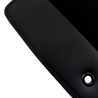 Black Floor Mats for Chevrolet Malibu Sedan (2013-2016) with Leather | AutoWin