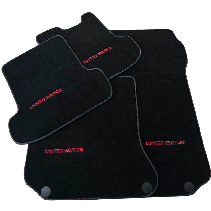 Black Floor Mats For Mercedes Benz A-Class W176 (2012-2018) | Limited Edition