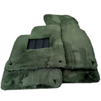 Genuine Light Green Sheepskin Floor Mats Bentley Arnage Green Label (1998-2009)