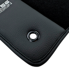 ER56 Design Black Floor Mats for Chevrolet Matiz Hatchback (2008-2010) with Leather
