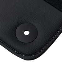 Black Floor Mats for Lamborghini Urus with Carbon Fiber Leather