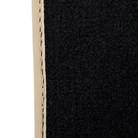 Black Stitched Leather Floor Mats for Maserati GranTurismo (2007-2019) | Beige Trim