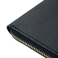 Black Leather AutoWin Document Holder with Golden Logo - AutoWin