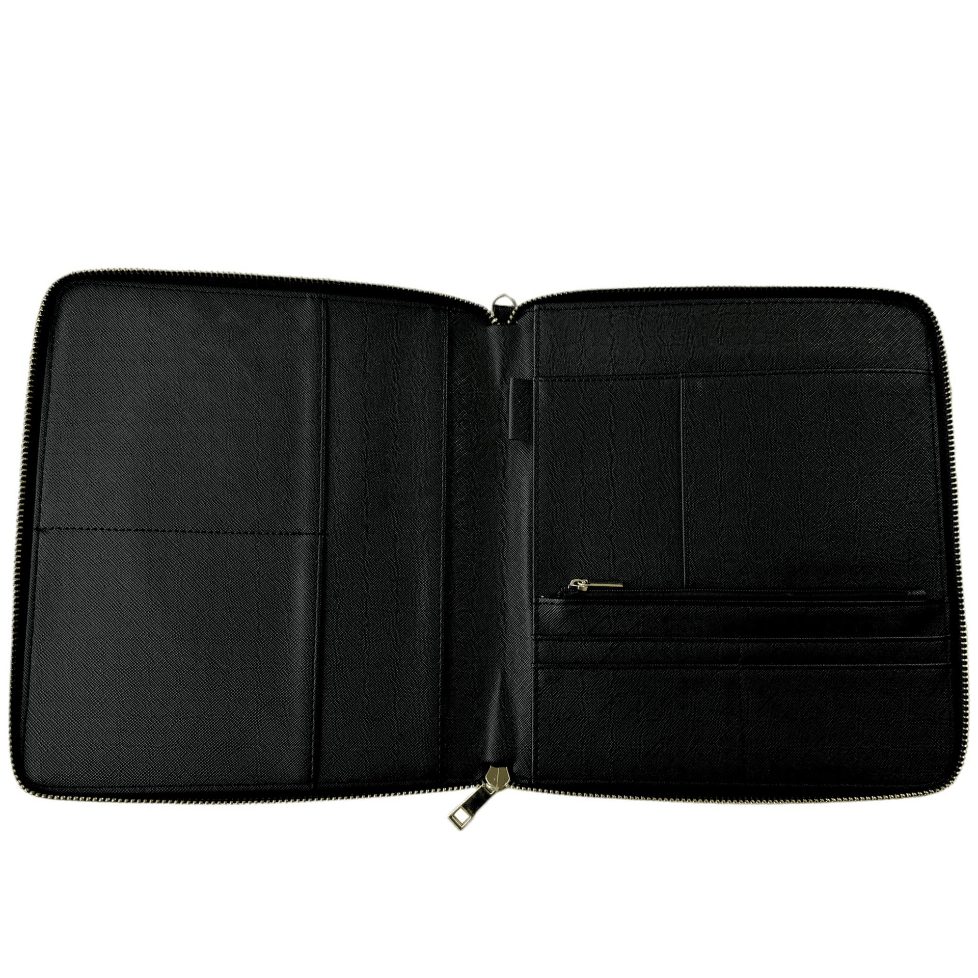 Black Leather AutoWin Document Holder with Golden Logo - AutoWin