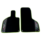 Black Floor Mats for Lamborghini Huracan EVO (2019-2024) with Carbon Fiber Borders