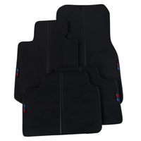Customizable Carbon Fiber Detailing Black Floor Mats for BMW iX (2022-2024)