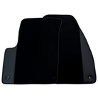 Black Floor Mats for Chevrolet Captiva C100 5-Seater (2006-2011) with Leather | AutoWin