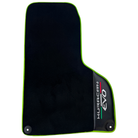 Black Floor Mats for Lamborghini Huracan EVO (2019-2024) with Carbon Fiber Borders