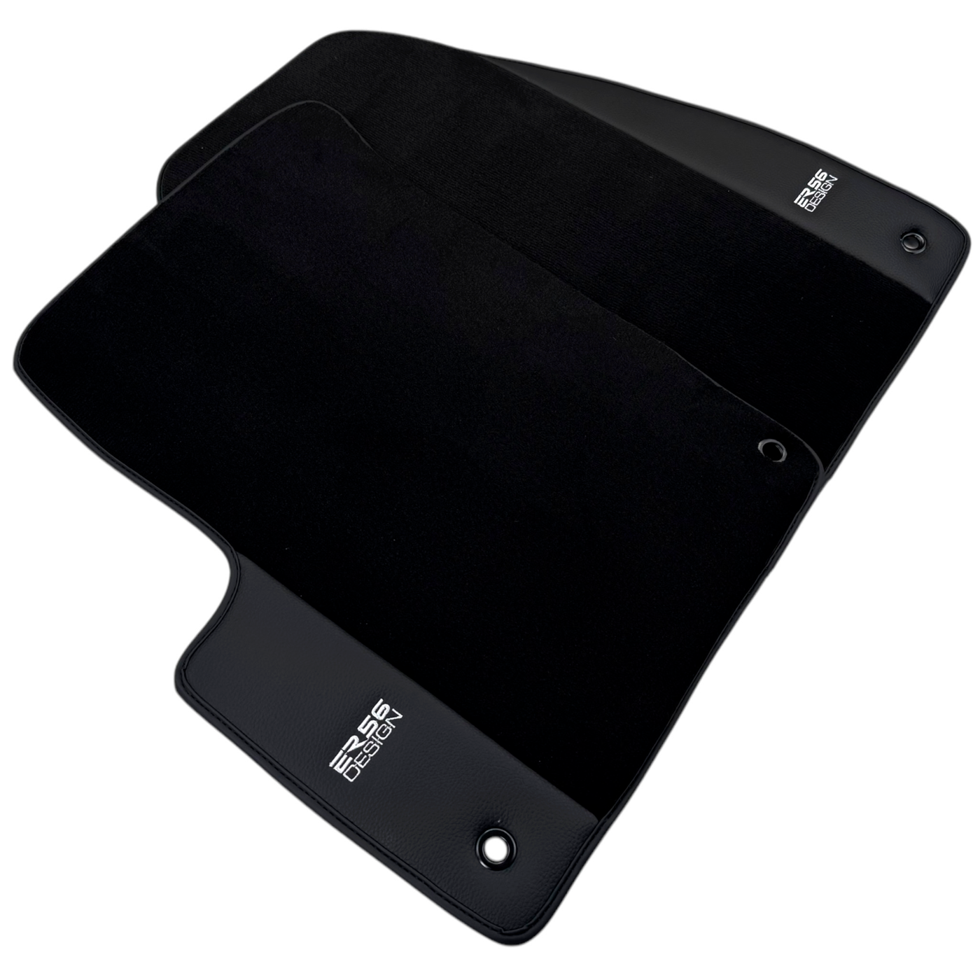 ER56 Design Black Floor Mats for Jeep Avenger (2023-2024) Gasoline with Leather