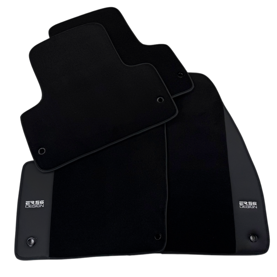 ER56 Design Black Floor Mats for Chevrolet Lumina Sedan (1995-2001) with Leather
