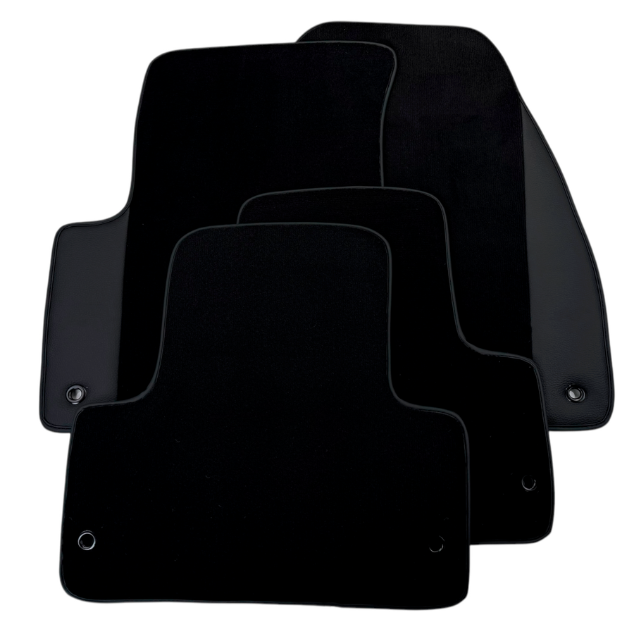 Black Floor Mats for Lincoln Nautilus (2019-2024) SUV with Leather | AutoWin