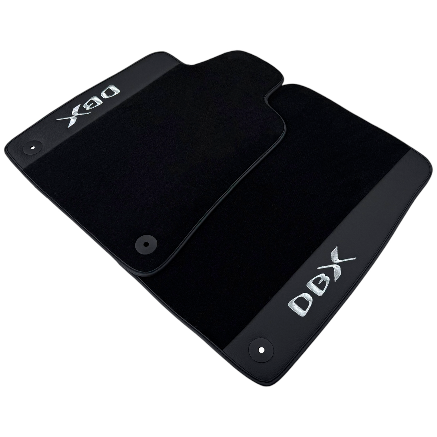 Black Floor Mats for Aston Martin DBX707 (2022-2026) SUV707 (2022-2026) SUV with Leather