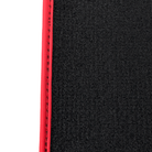 Customizable Black Floor Mats for Range Rover Sport (2013-2022) with Carbon Fiber | Red Trim