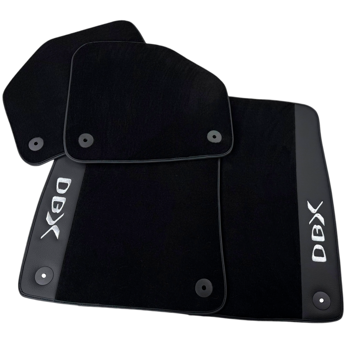 Black Floor Mats for Aston Martin DBX707 (2022-2026) SUV707 (2022-2026) SUV with Leather