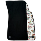 Black Car Floor Mats for Lamborghini Urus (2018-2026) with Floral Skull Design Borders