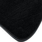 Black Floor Mats for Jaguar X-Type (2001-2009) with Leather - AutoWin