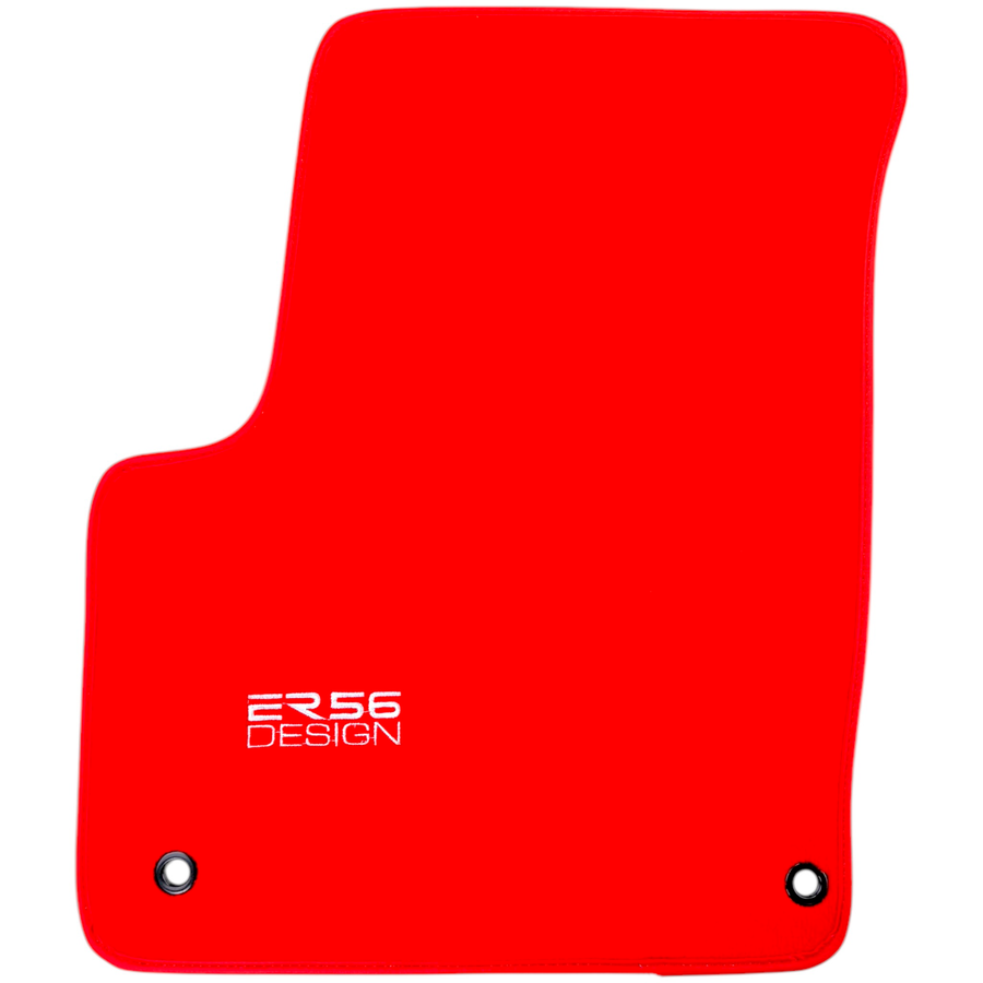 Red Floor Mats for Chevrolet Spark Hatchback (2010-2013) BiFuel by ER56 Design