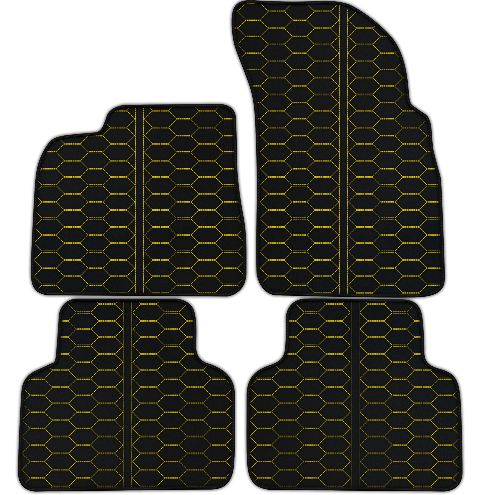 Custom Leather Floor Mats for Ferrari 12Cilindri - Divario Pattern