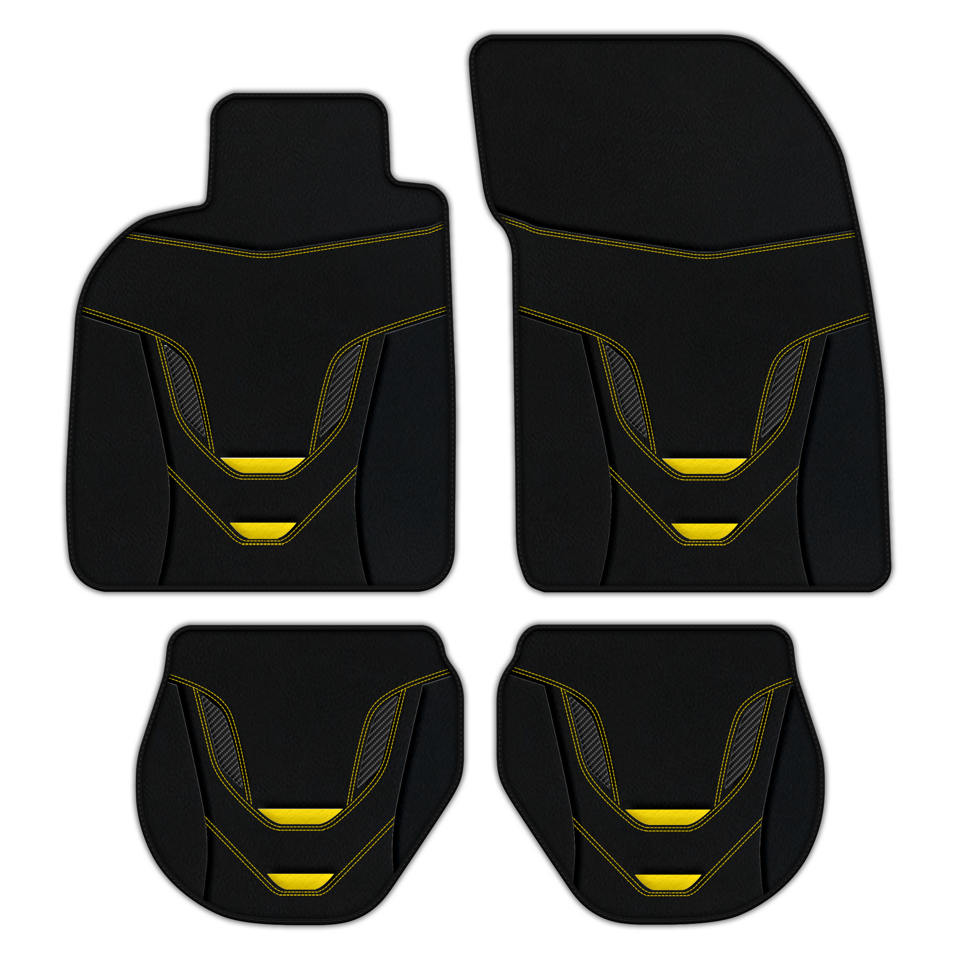 Customizable Leather Floor Mats with AW46 Pattern for Porsche 911 - 993 (1994-1998)