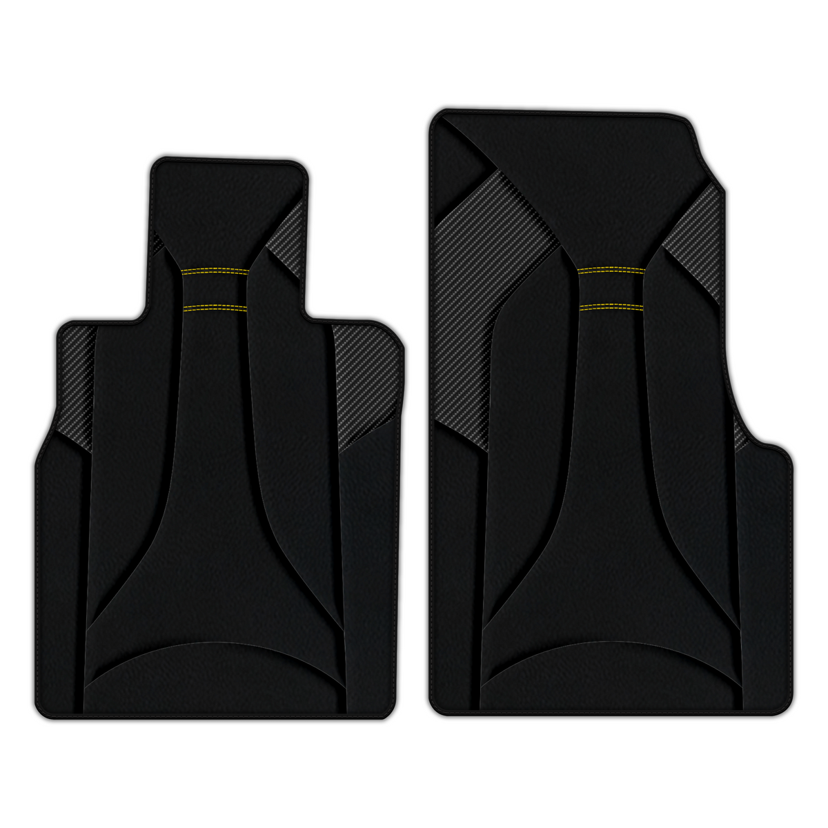Custom Leather Floor Mats for Chevrolet Corvette C8 - AW46 Pattern
