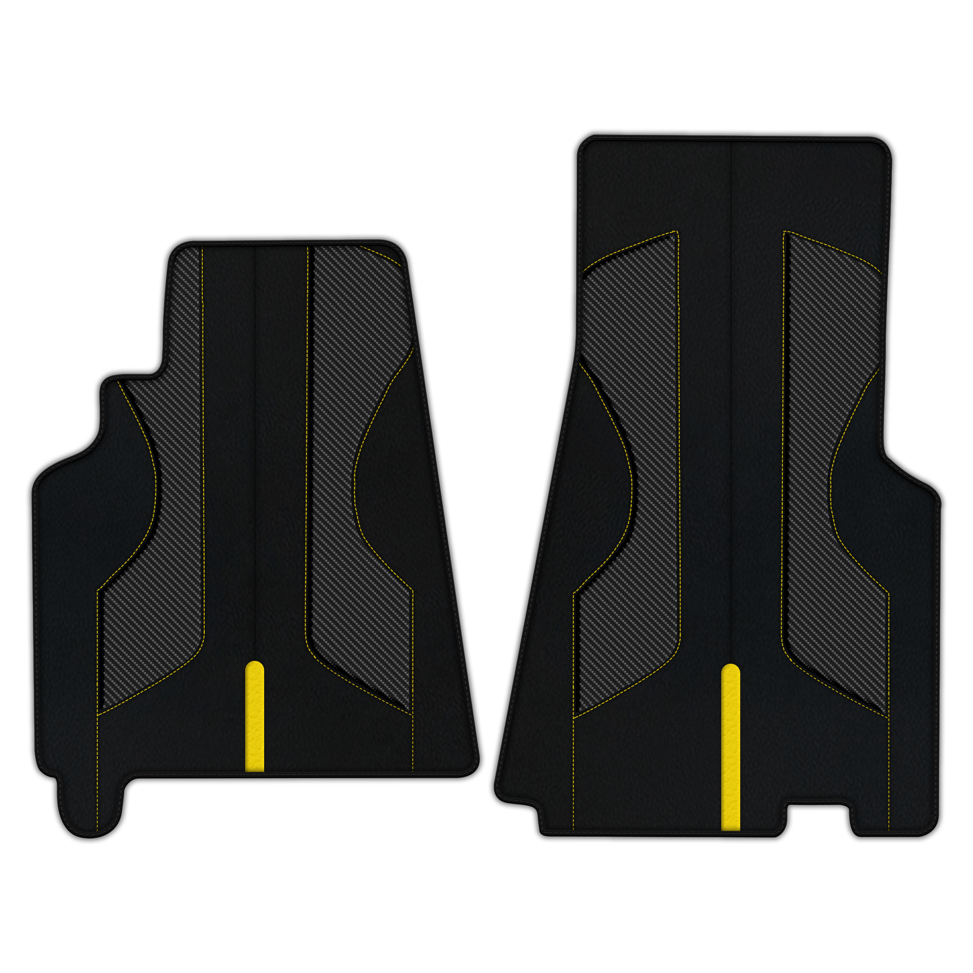 Custom Leather Floor Mats with AW23 Pattern for Ferrari 550 Maranello