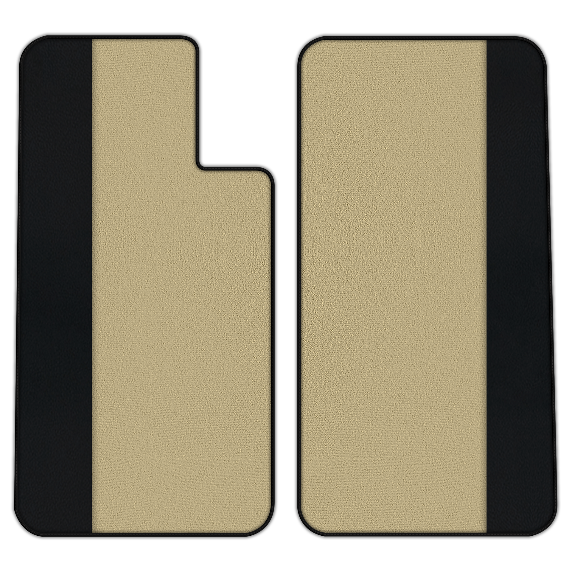 Customizable Floor Mats From Carpet With Leather for Porsche 550 (1953–1956) - AutoWin
