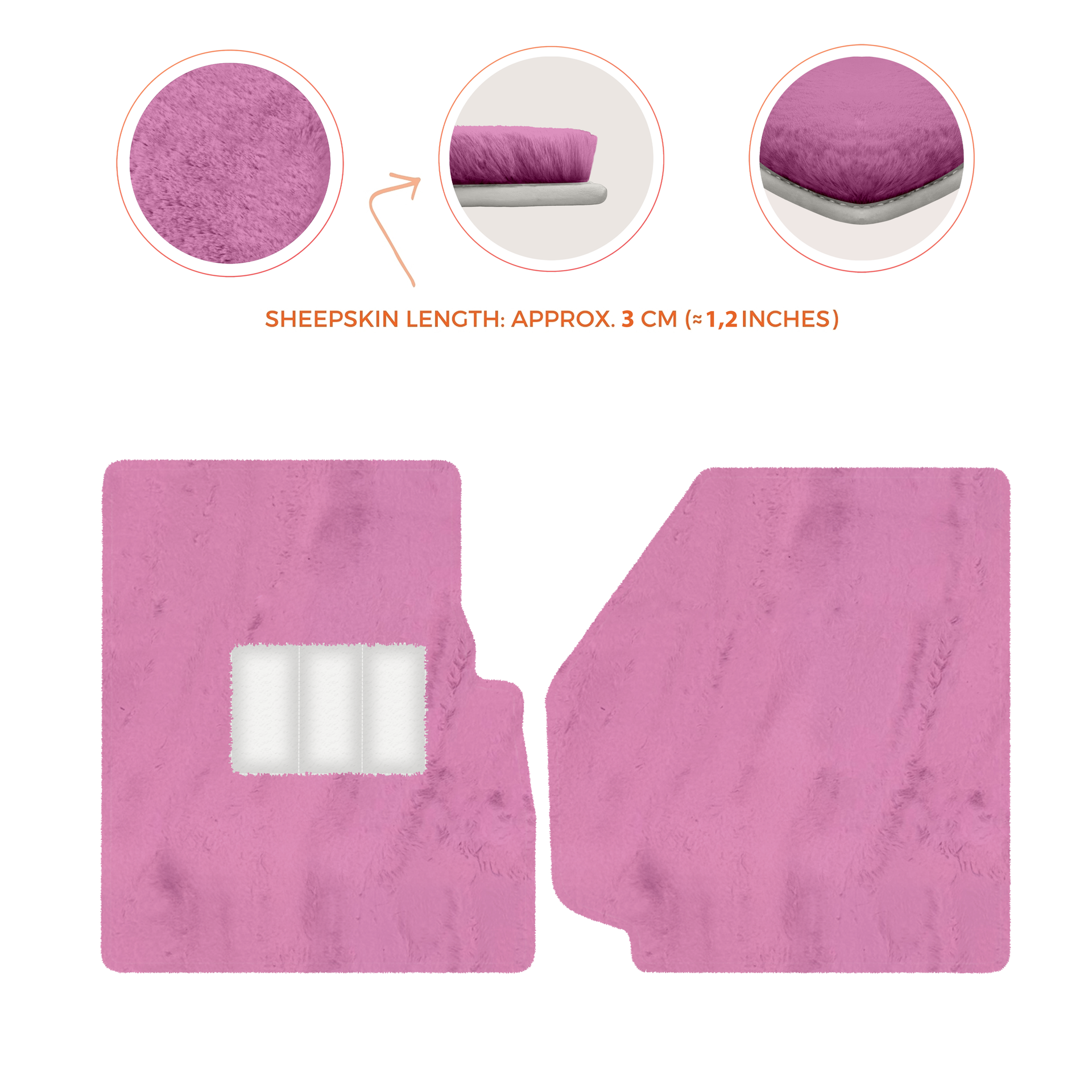 Premium Sheepskin Floor Mats for Land Rover Discovery (2004-2009)