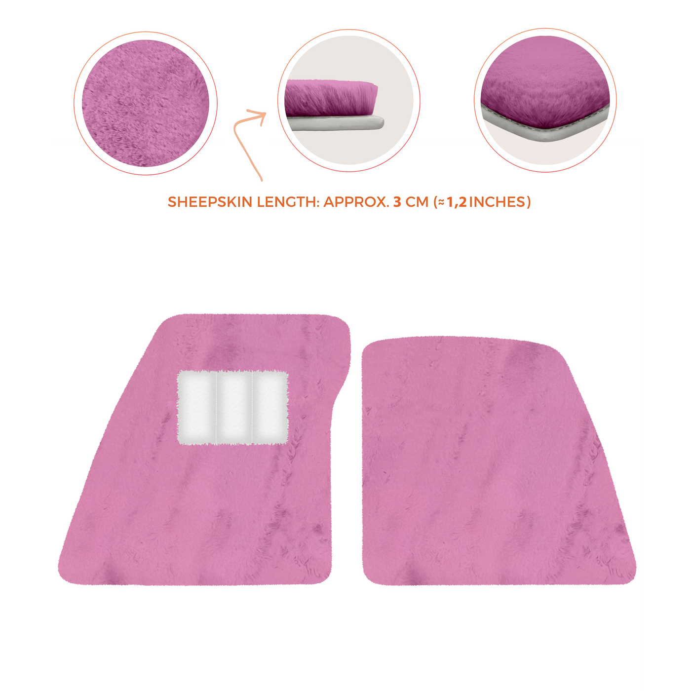 Premium Sheepskin Floor Mats for Ferrari 296 GTS (2022-2025)