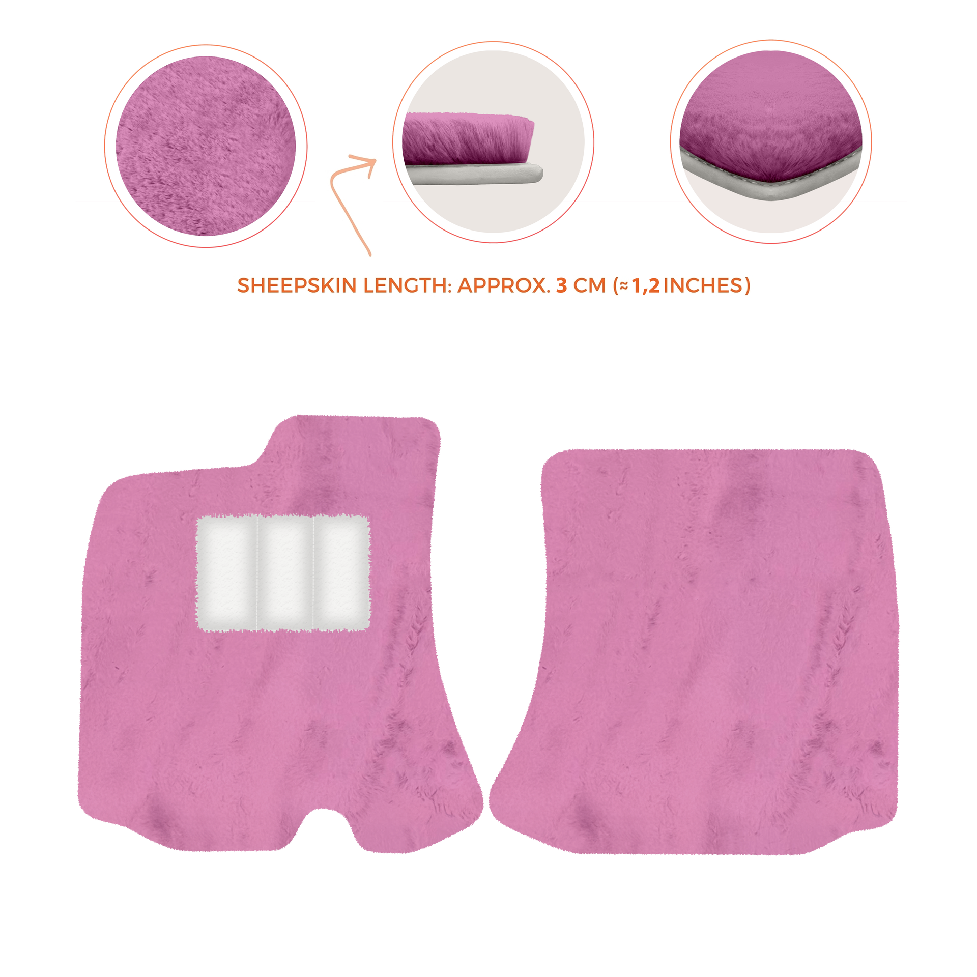 Premium Sheepskin Floor Mats for Bentley Arnage RL (1998-2009)