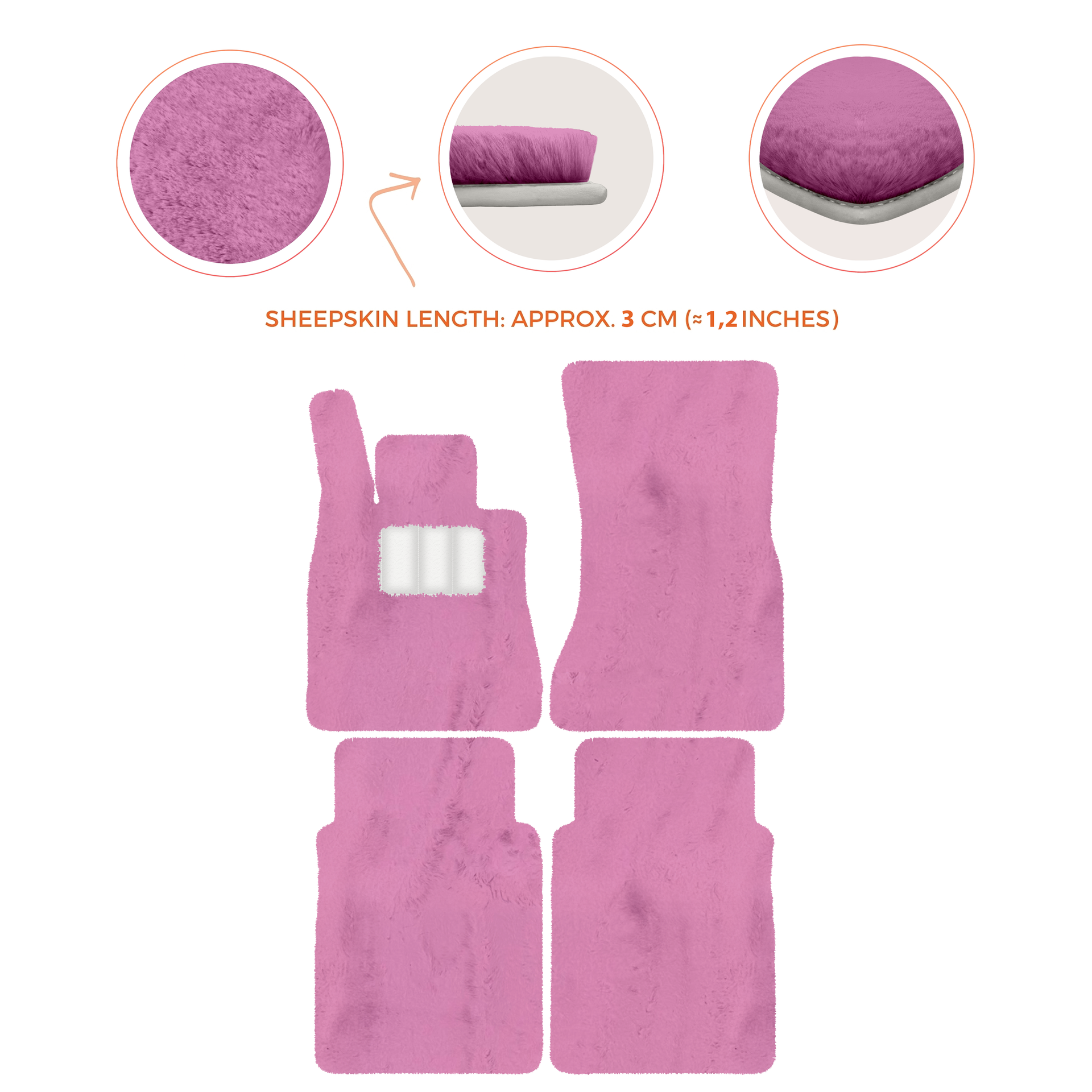 Luxury Sheepskin Floor Mats for Mercedes-Benz G-Class W463 (2018-2023)