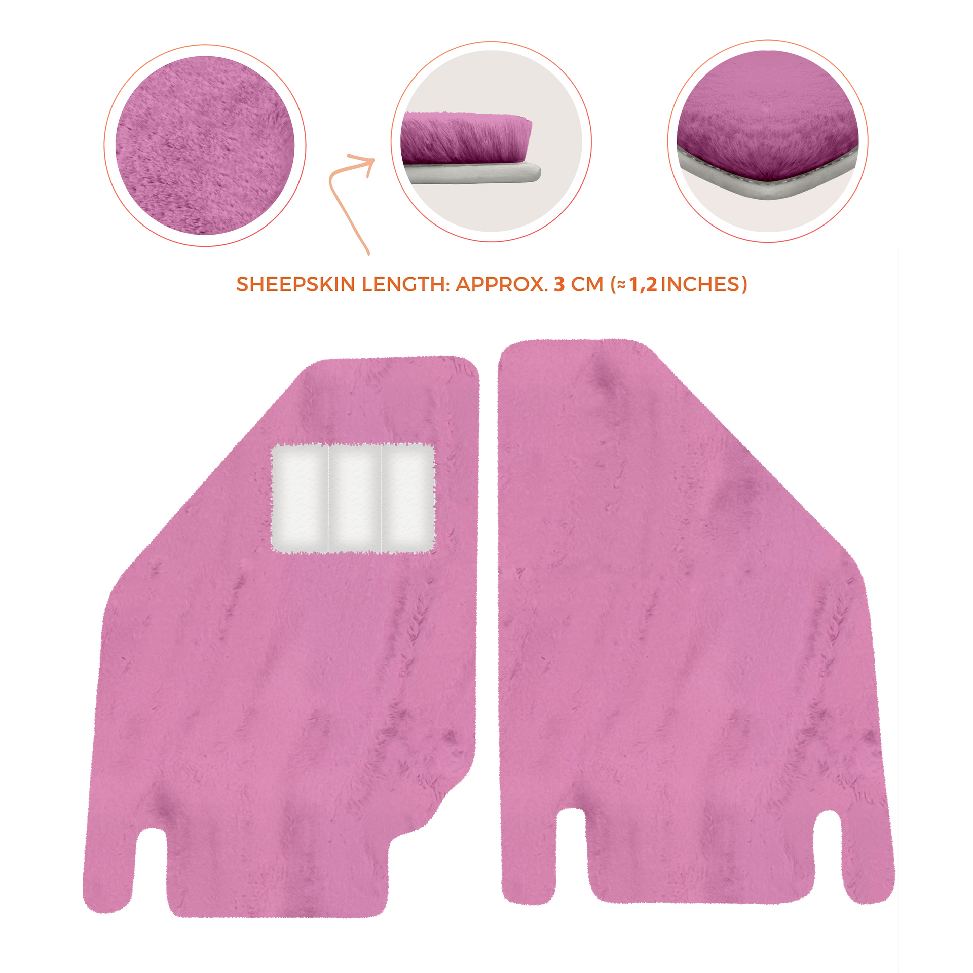 Premium Sheepskin Floor Mats for Ferrari Purosangue (2023-2024)