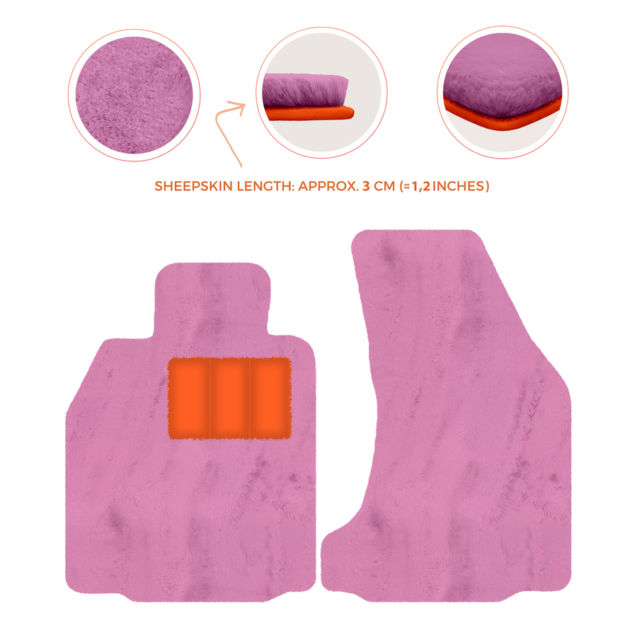 Premium Sheepskin Floor Mats for Porsche 718 Boxster (2016-2023)