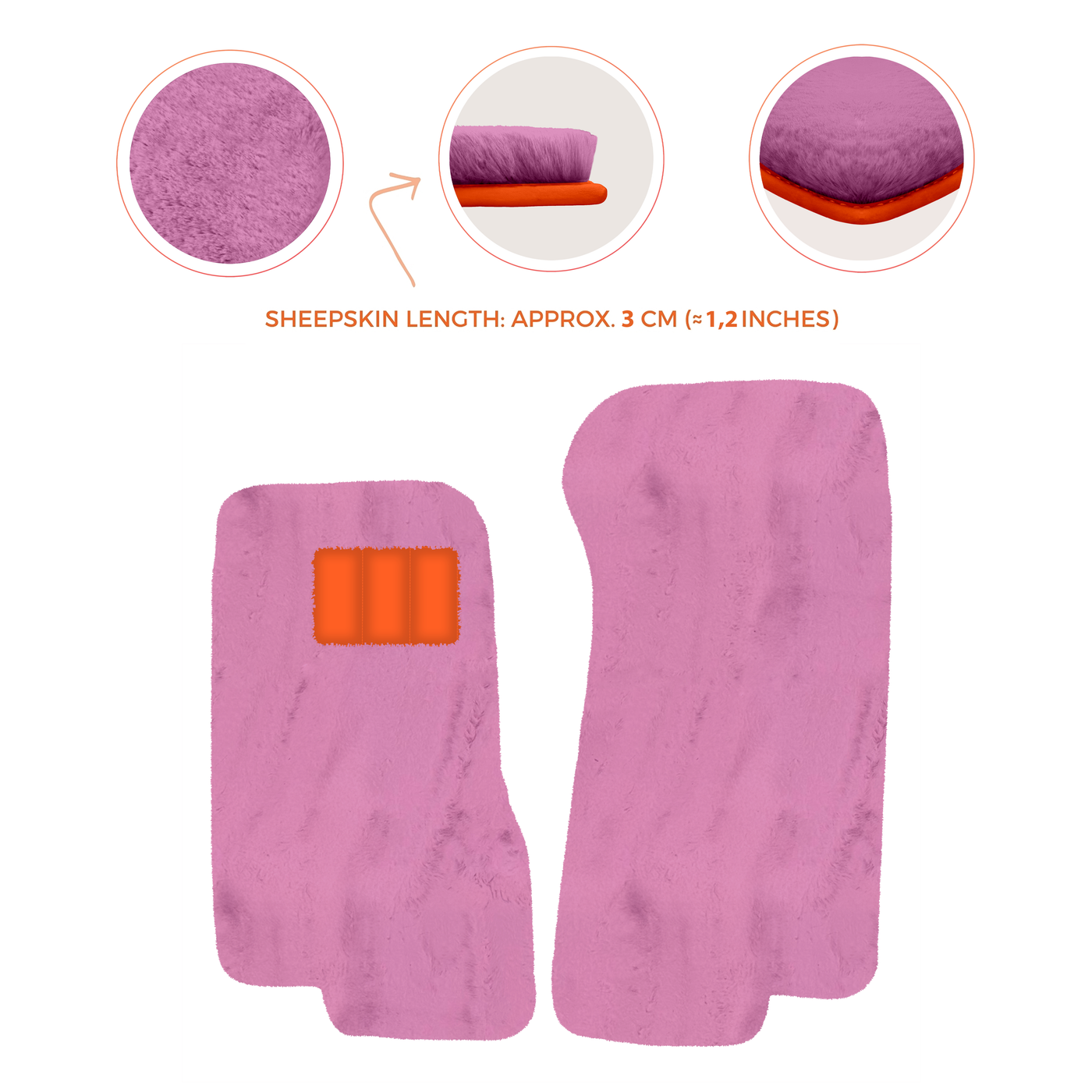 Luxury Sheepskin Floor Mats for Aston Martin V8 Coupe Special Volante (96-03)