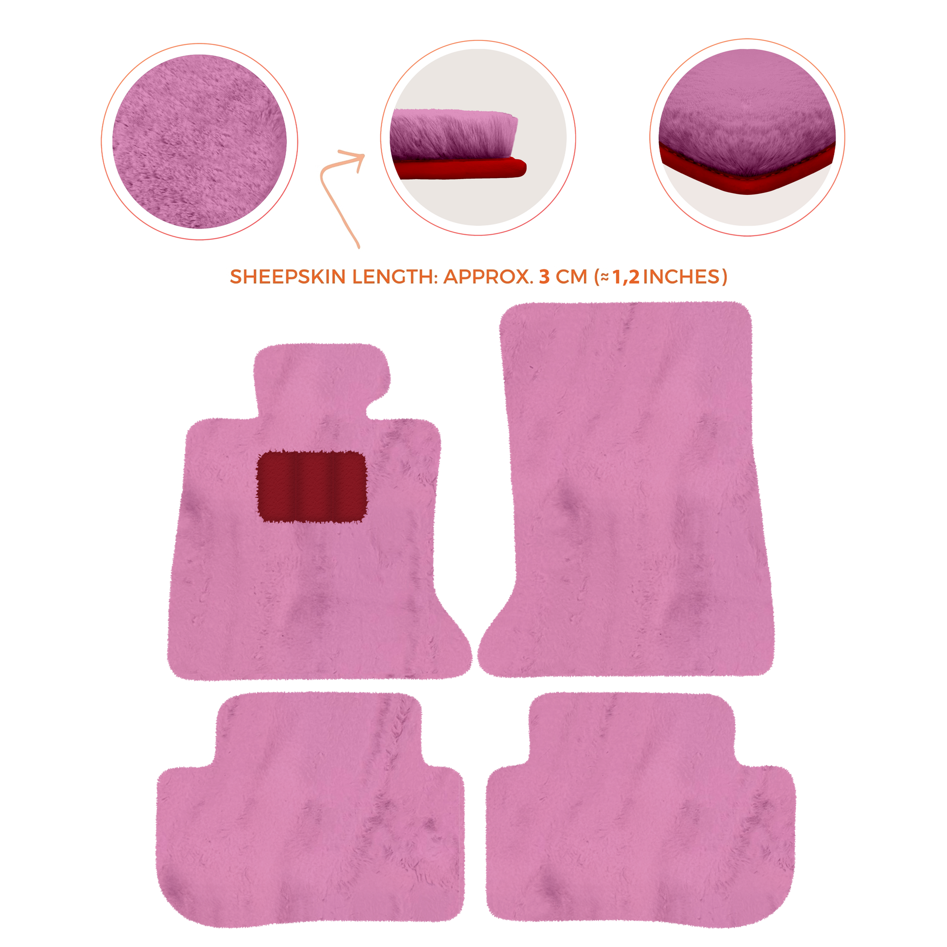 Premium Sheepskin Floor Mats for Rolls-Royce Ghost Series I RR2