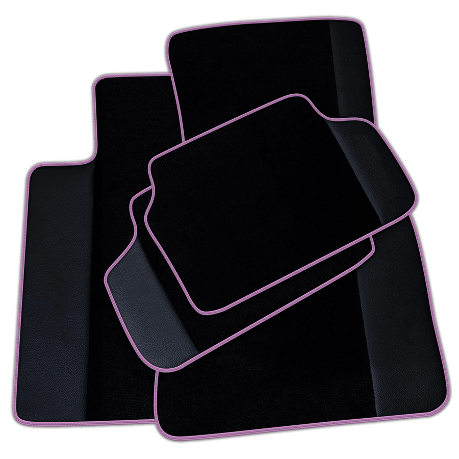 Black Floor Mats for BMW 2 Series Gran Tourer F46 (2015-2022) 7 Seats with Leather | Various Trim Colors