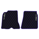 Orange Stitching Black Leather Floor Mats for Lamborghini Urus