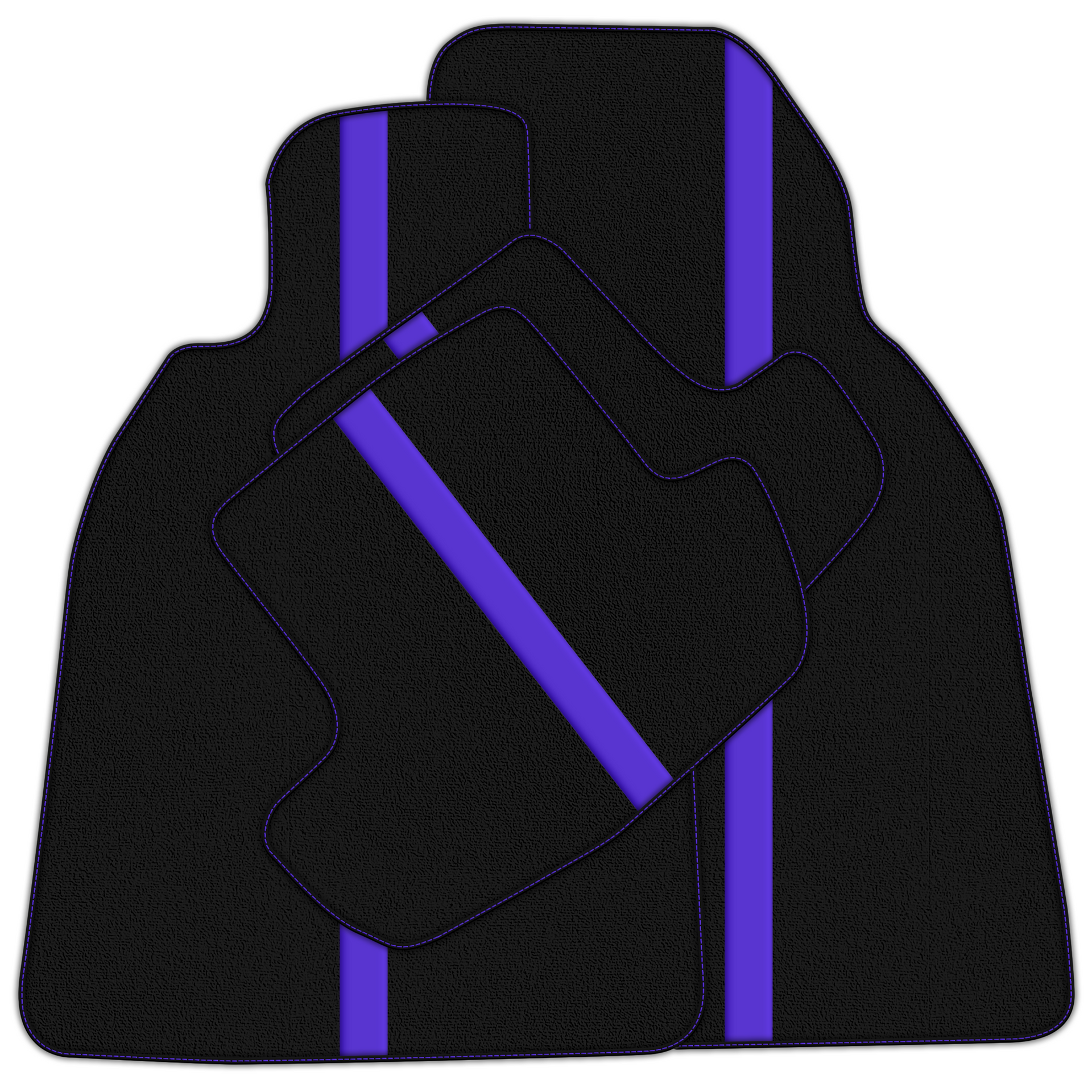 Black Leather-Line Floor Mats for Porsche 911 991 (2012-2019)