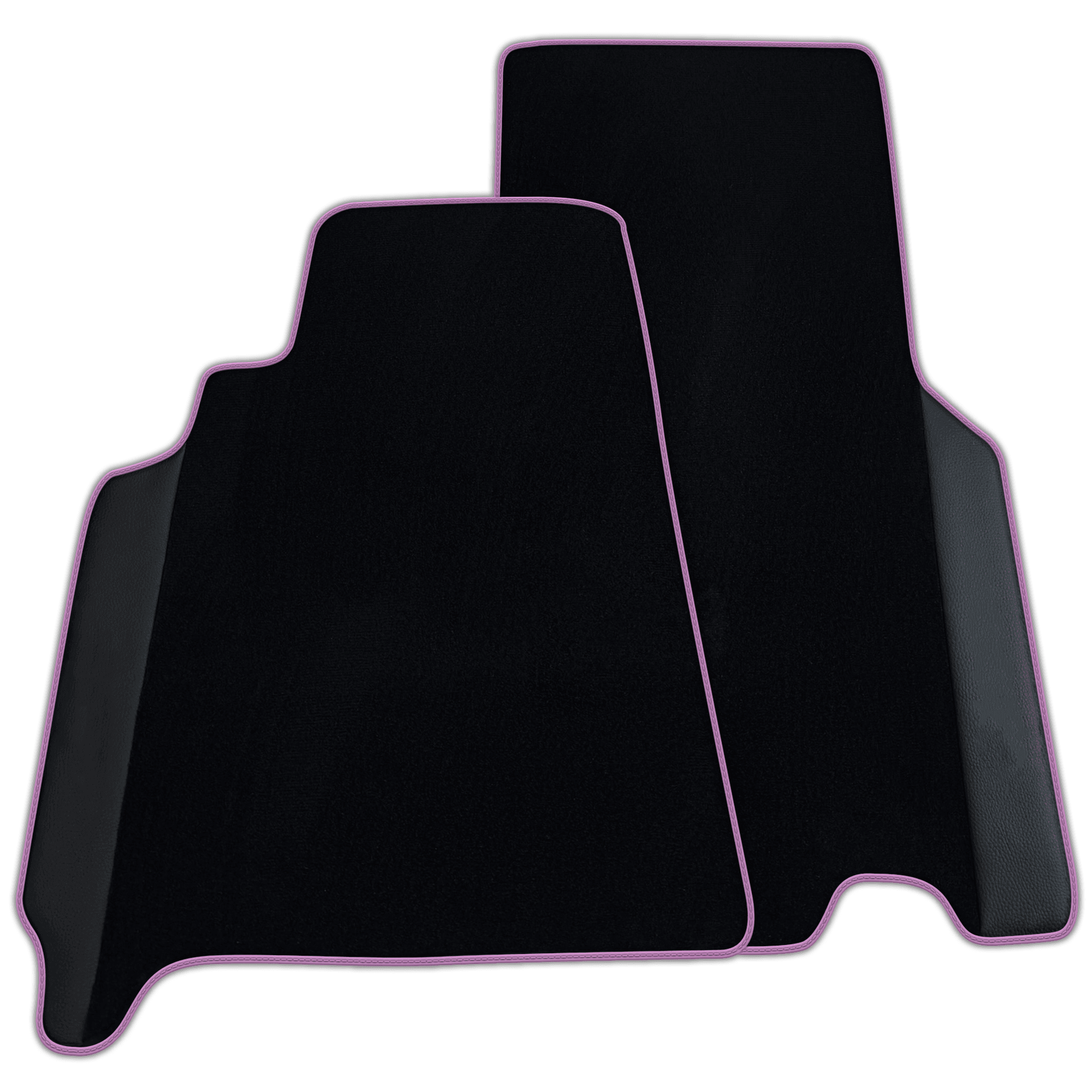 Custom Black Floor Mats for Ferrari 550 Maranello (1996-2002) with Leather