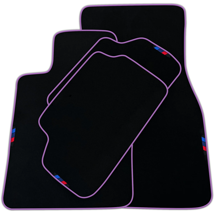 Black Mats For BMW Gran Tourer F46 (2015-2022) 7 Seats | Green Trim | Various Trim Colors