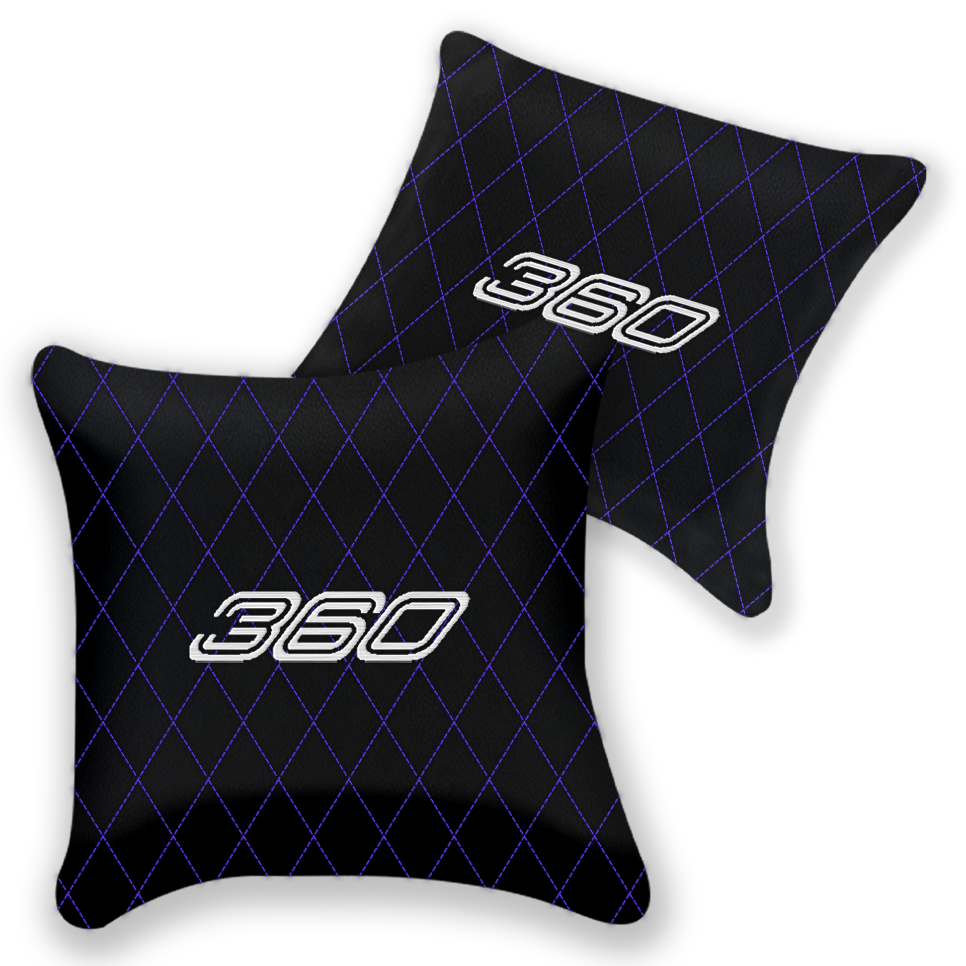 Customizable Black Leather Pillows for Ferrari F430 (2004-2009)