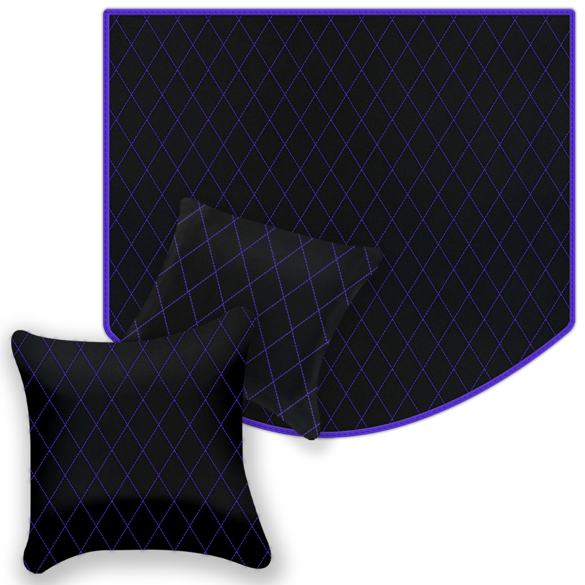 Premium Black Leather Floor Mats for Ferrari Mondial (1983-1993)