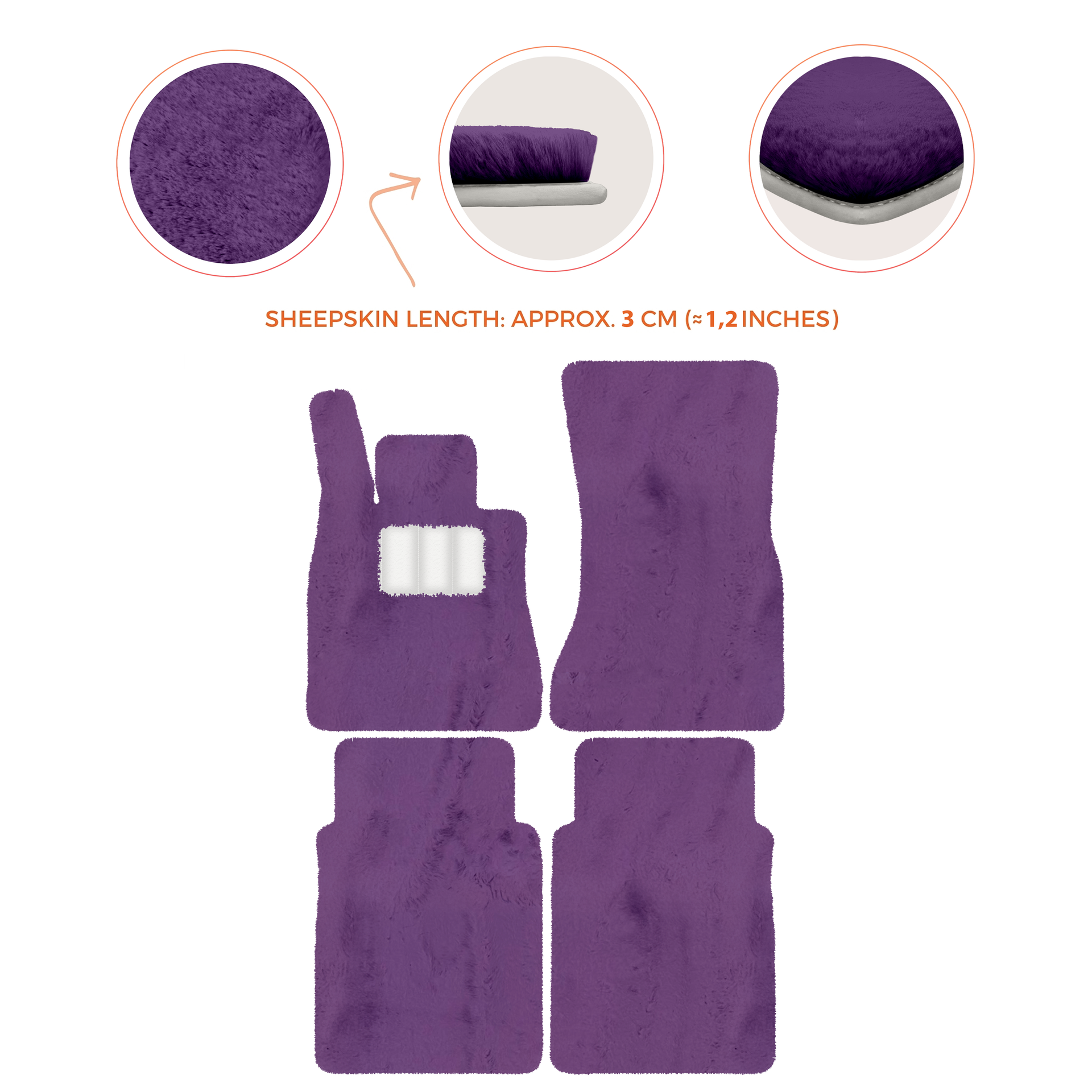 Luxury Sheepskin Floor Mats for Mercedes-Benz G-Class W463 (2018-2023)