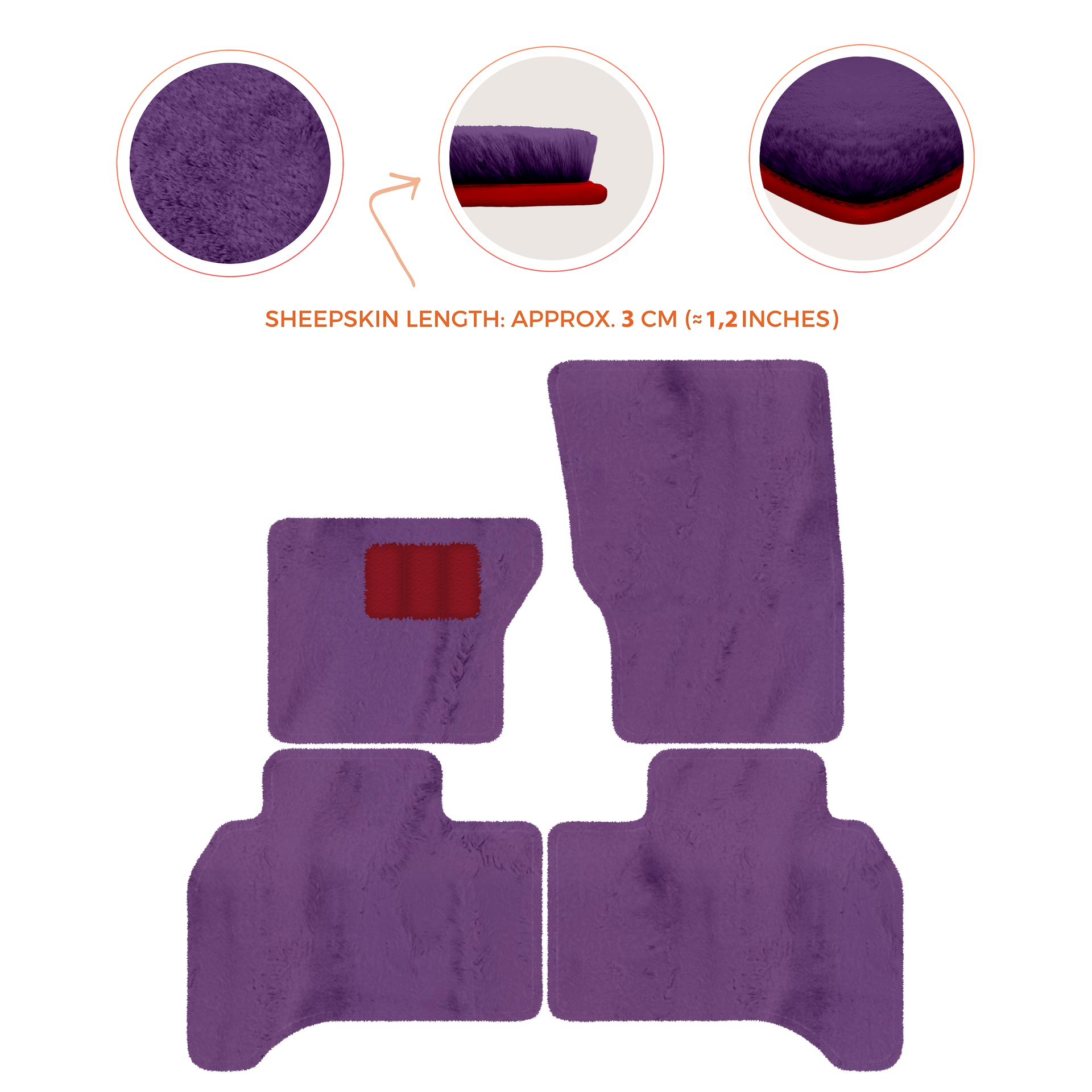 Premium Sheepskin Floor Mats for Range Rover Vehicles (2012-2022)