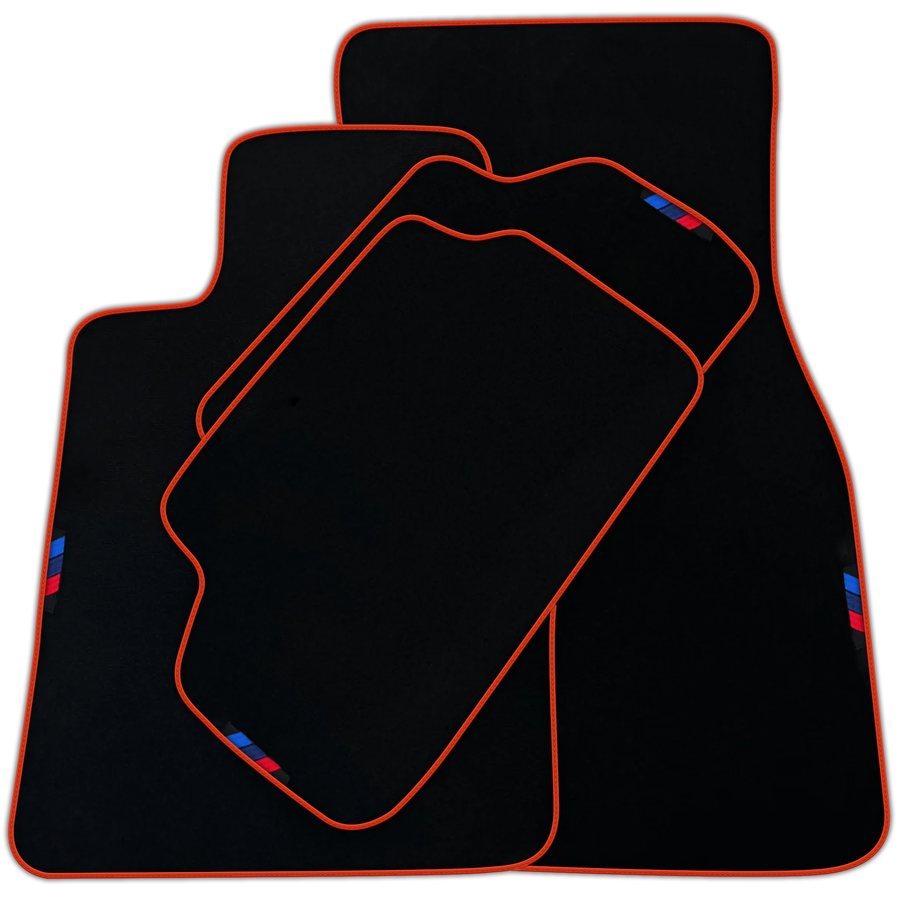 Black Mats For BMW Gran Tourer F46 (2015-2022) 7 Seats | Gray Trim | Various Trim Colors